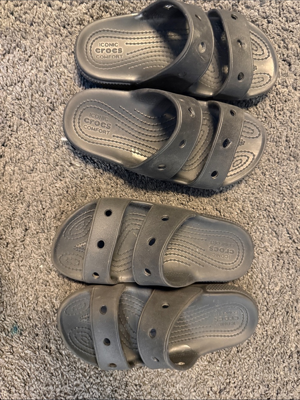 CROCS Kids Black Slide Sandals
